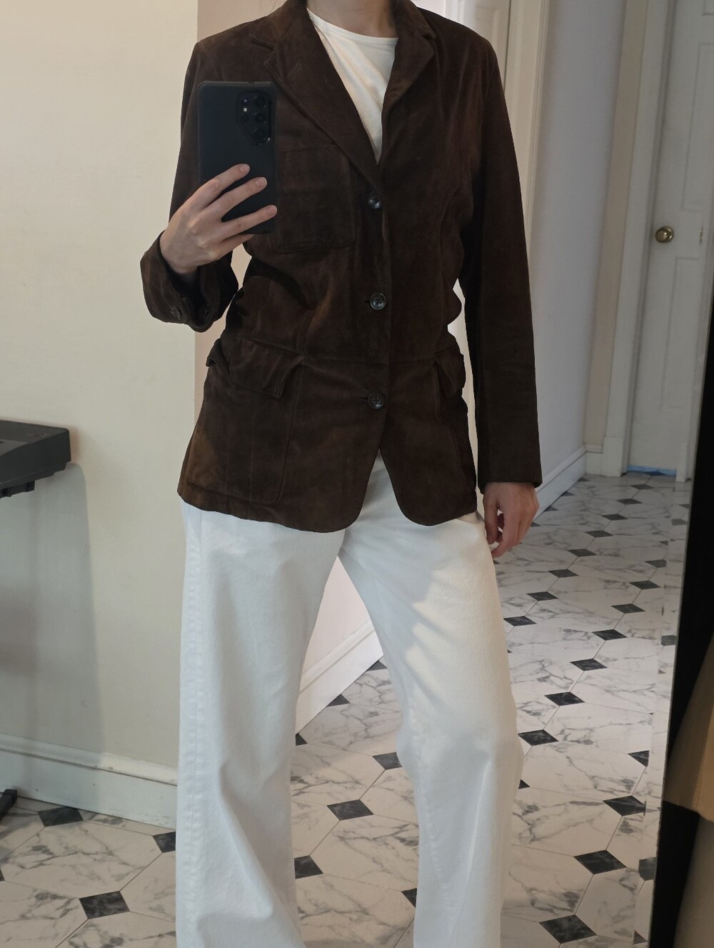 Suede brown jacket